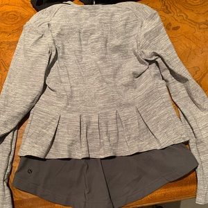 Lululemon gray peplum jacket